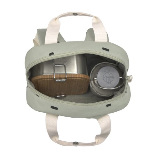 Mini batůžek Lässig HAPPY PRINTS 2025 - Varianta: LÄSSIG Mini Square Backpack Happy Prints caramel