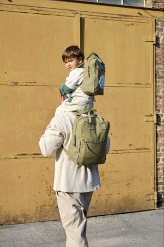 Dětský batůžek Lässig LITTLE ONE & ME 2025 - Varianta: LÄSSIG Green Label Little One & Me Square Backpack Small Gots 2025 caramel