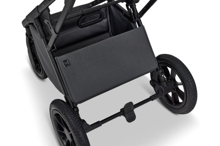 Dvojkombinace kočárku Moon PIÚ Extra set 2025 Black matt - Varianta: Black matt - MUD