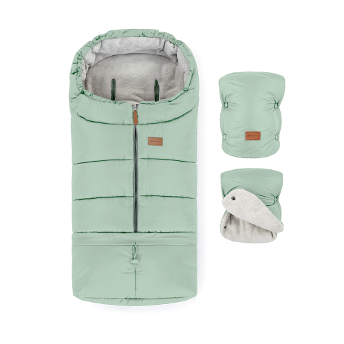 Zimní set fusak JIBOT 3V1 a rukavice na kočárek JASIE 2024