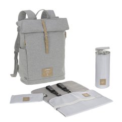 LÄSSIG Green Label Rolltop Backpack 2023 grey mélange - Limited Edition