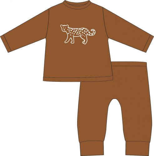 Dětské pyžamo 74/80 Cheetah/Uni - Camel - Varianta: Dětské pyžamo 74/80 Cheetah/Uni - Camel