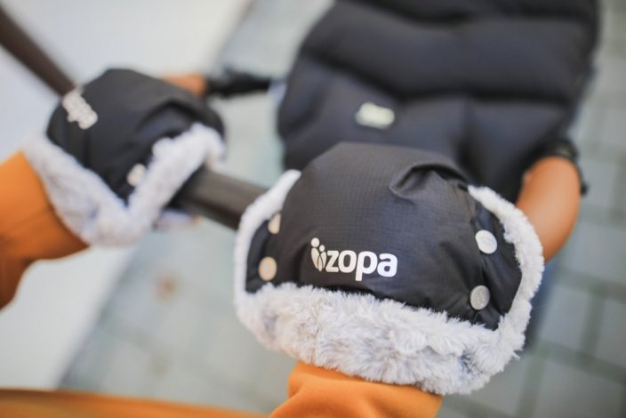 Zimné rukavice na kočík Zopa FLUFFY 2022 - Varianta: Old Pink
