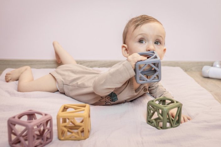 Silikonové kousátko SQUARE Zopa 2025 - Varianta: Forest Green