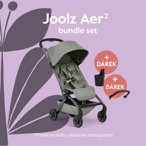 Sportovní kočárek Joolz AER2 BUNDLE SET s držákem na nápoje a madlem 2026