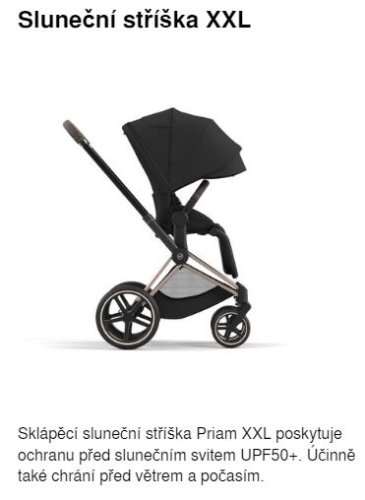 Set Cybex Priam 4 Rose Gold + Seat Pack 2024 s doplňky ZDARMA