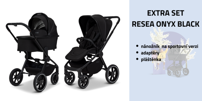 Dvojkombinace kočárku Moon RESEA+ Extra set 2025