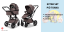 Dvojkombinace kočárku Moon PIÚ Extra set 2025 - Black matt