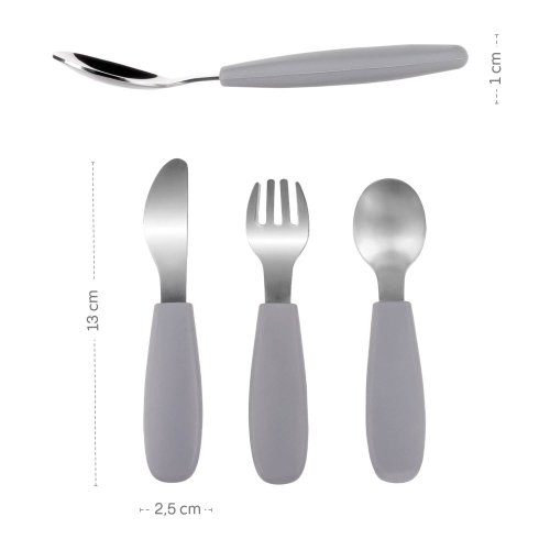 Silikonový dětský příbor Zopa 2025 - Varianta: Forest Green