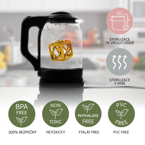 Silikonové kousátko SQUARE Zopa 2025 - Varianta: Forest Green