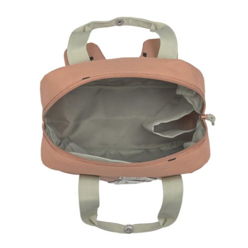 Mini batůžek Lässig HAPPY PRINTS 2025 - Varianta: LÄSSIG Mini Square Backpack Happy Prints caramel