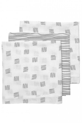Pleny 3-balení Block stripe grey