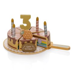 Drevená narodeninová torta - set