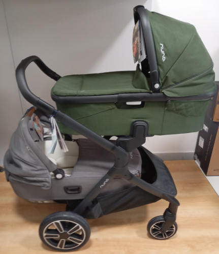 Set dvojčatový/sourozenecký kočárek Nuna DEMI Grow + korba