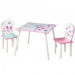 Dětský stůl s židlemi Květiny