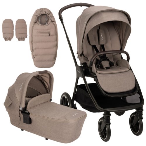 Dvojkombinácia Nuna kočíka TRIV™ lx + Zimný set 2025 - Varianta: Nuna TRIV™ lx + LYTL™ + Winter set cedar
