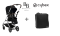 Set športového kočíka Cybex EEZY S TWIST + 2 SLV 2023 + cestovná taška - Moon Black