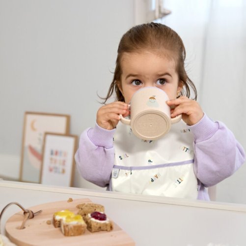 LÄSSIG Sippy Cup PP/Cellulose Tiny Team cat - Varianta: LÄSSIG Sippy Cup PP/Cellulose Tiny Team cat