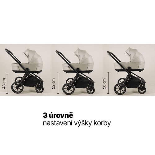 Dvojkombinace kočárku Zopa MOVE CROSS 5 + adaptéry 2025 - Varianta: Shade Grey