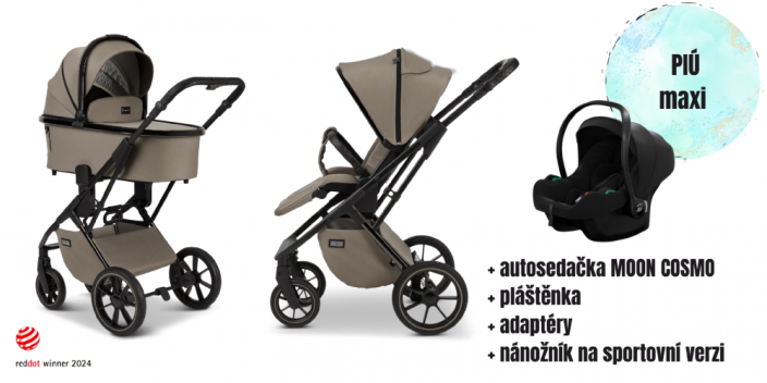 PIÚ MAXI SET - Anthrazit