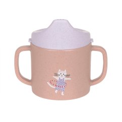 LÄSSIG Sippy Cup PP/Cellulose Tiny Team cat