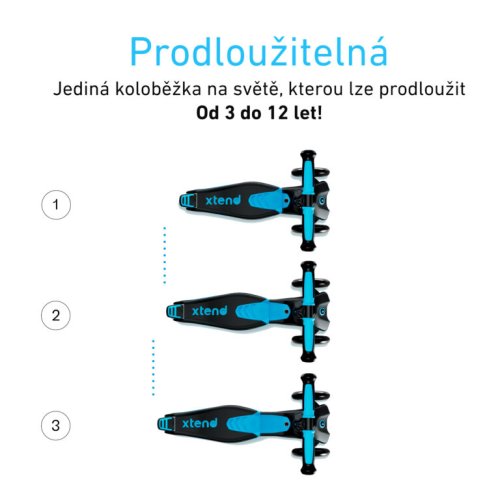 Koloběžka SmarTrike XTEND 2025 - Varianta: smarTrike Xtend Scooter 2025 blue