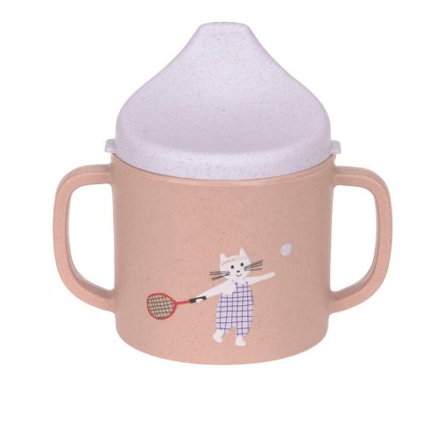 LÄSSIG Sippy Cup PP/Cellulose Tiny Team cat - Varianta: LÄSSIG Sippy Cup PP/Cellulose Tiny Team cat