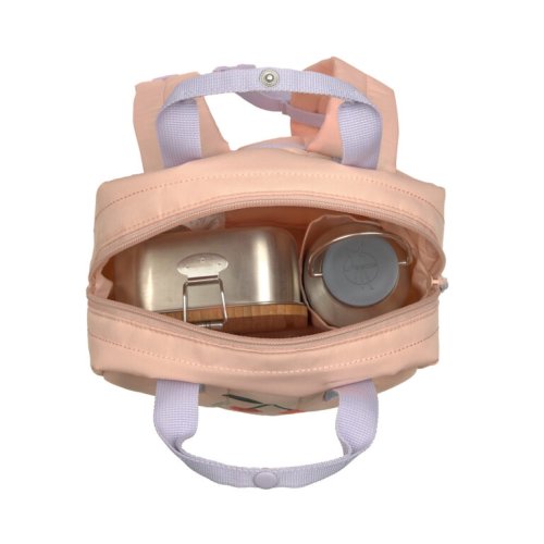 Batůžek Lässig Mini Square LITTLE GANG 2025 - Varianta: LÄSSIG Mini Square Backpack Little Gang cherry peach