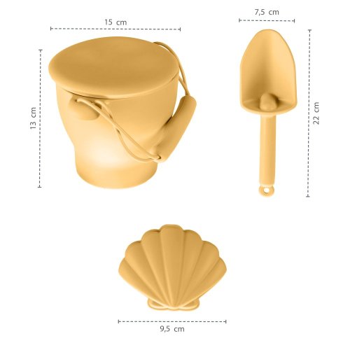 Silikonový set na písek Zopa 2025 - Varianta: Mustard Yellow