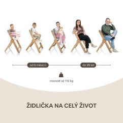 Drevená jedálenská stolička Zopa CLIPP&CLAPP 2026