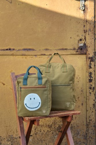 Dětský batůžek Lässig LITTLE ONE & ME 2025 - Varianta: LÄSSIG Green Label Little One & Me Square Backpack Small Gots 2025 caramel