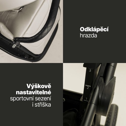 Dvojkombinace kočárku Zopa MOVE CROSS 5 + adaptéry 2025 - Varianta: Shade Grey