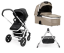 Dvojkombinace kočárku Nuna IVVI Caviar s korbou Safari + ZDARMA stojan na hl.korbu IVVI