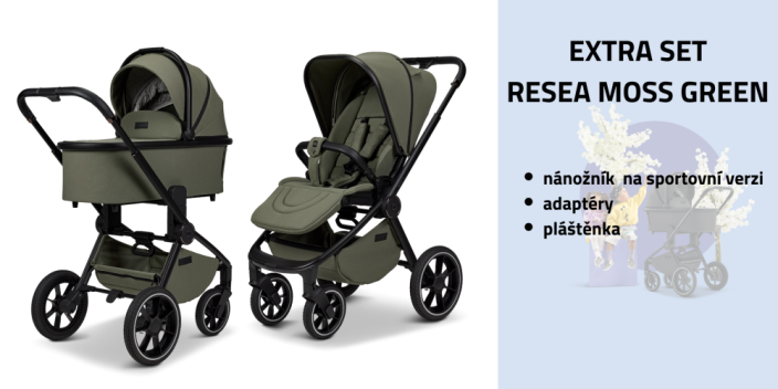 Dvojkombinace kočárku Moon RESEA+ Extra set 2025