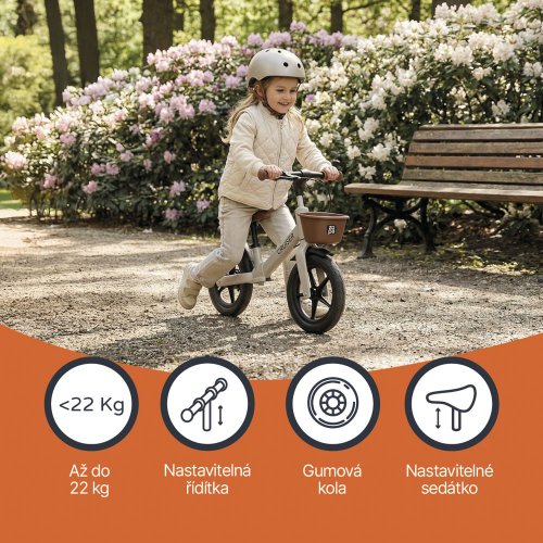 Odrážedlo Cruiser s brzdou Zopa 2026 - Varianta: Ivory Brown