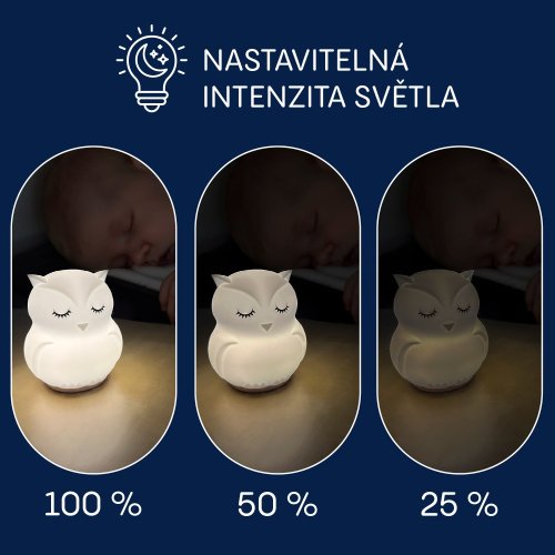 Silikonová LED noční lampička Zopa vel. M 2025 - Varianta: Rabbit