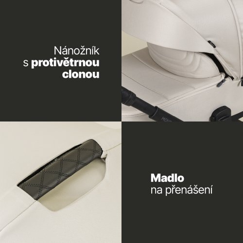 Dvojkombinace kočárku Zopa MOVE CROSS 5 + adaptéry 2025 - Varianta: Shade Grey