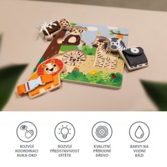 Drevené montessori puzzle Zopa 2024