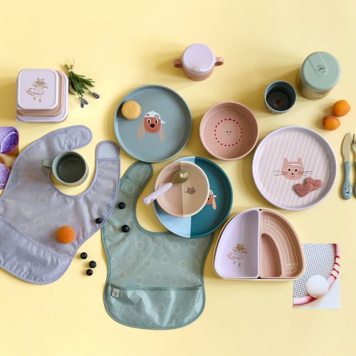 LÄSSIG Plate PP/Cellulose Tiny Team cat - Varianta: LÄSSIG Plate PP/Cellulose Tiny Team cat