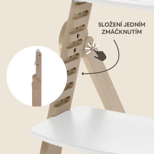 Dřevěná jídelní židlička Zopa CLIPP&CLAPP 2026