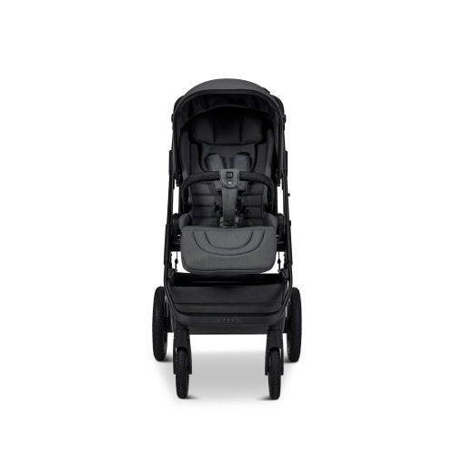 Dvojkombinace kočárku Moon PIÚ Extra set 2025 Black matt - Varianta: Black matt - MUD