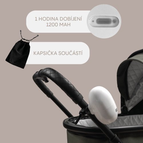 Zopa Houpadlo na kočárky EGGY 2025 - nabíjecí
