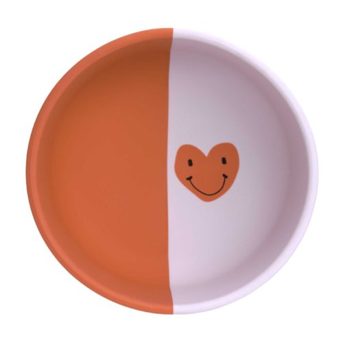 Silikonová miska Lässig HAPPY RASCALS 2024 - Varianta: LÄSSIG Bowl Silicone 2024 Happy Rascals Heart lavender