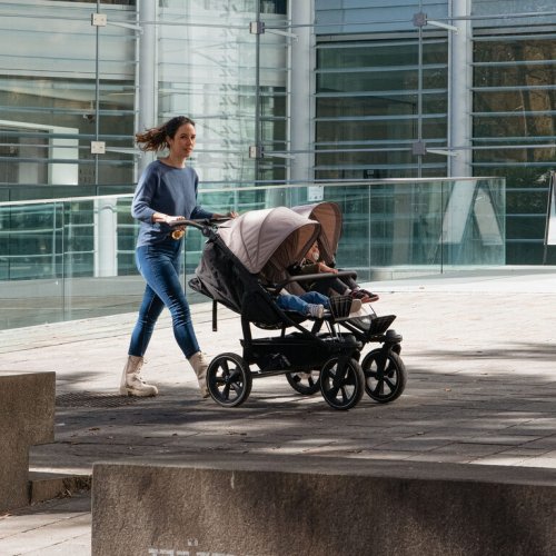 Set Tfk set duo2 frame 2025 - air chamber wheel + carrycot - Varianta: Tfk set duo2 frame 2025 - air chamber wheel + carrycot black