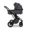 Dvojkombinace kočárku Moon PIÚ Extra set 2025 Black matt - Varianta: Black matt - MUD