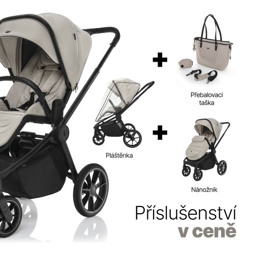 Dvojkombinace kočárku Zopa MOVE CROSS 5 + adaptéry 2025 - Varianta: Shade Grey