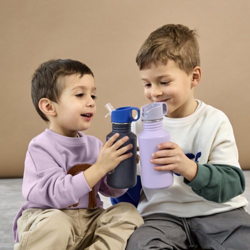 Nerezová láhev Lässig LITTLE GANG 2025 - Varianta: LÄSSIG Bottle Stainless Steel Little Gang 2025 heart lilac