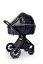 Trojkombinace kočárku Moon PIÚ Kombi set 2025  - Black matt