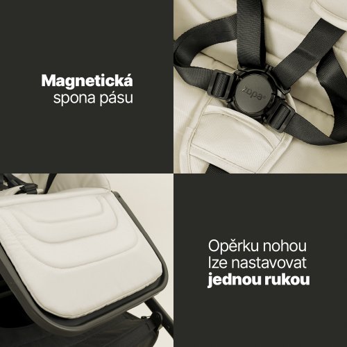 Dvojkombinace kočárku Zopa MOVE CROSS 5 + adaptéry 2025 - Varianta: Shade Grey