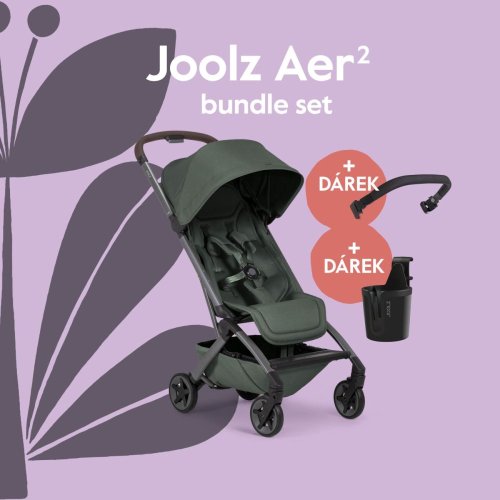Sportovní kočárek Joolz AER2 BUNDLE SET s držákem na nápoje a madlem 2026
